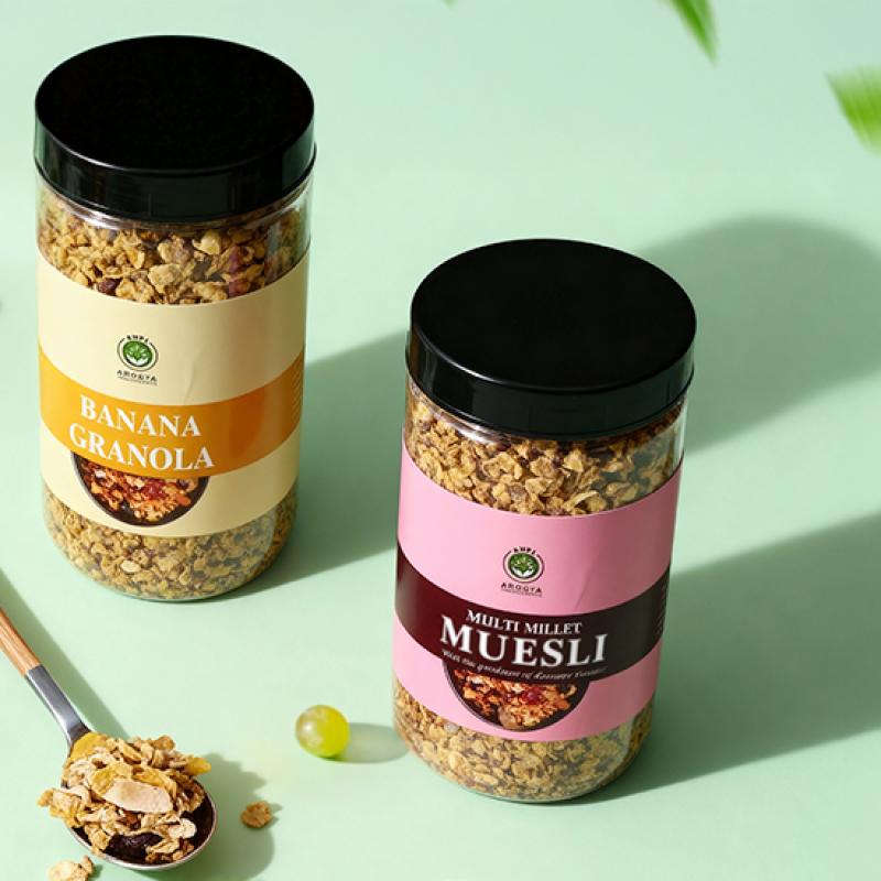 MULTI MILLET MUESLI + BANANA GRANOLA COMBO PACK - FLAT 15% OFF
