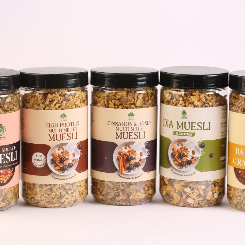 CINNAMON AND HONEY MILLET MUESLI-300gms